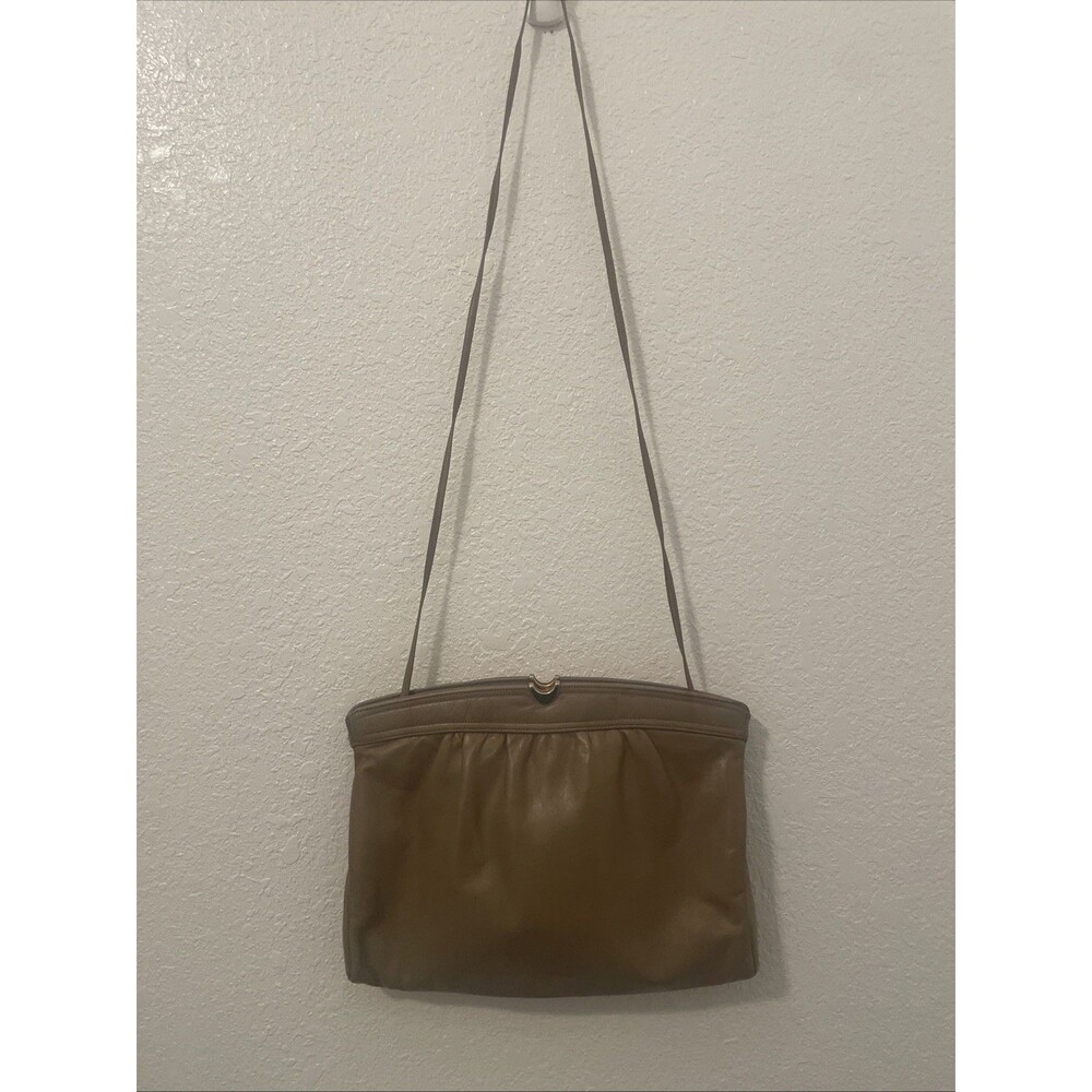 Vintage Morris Moskowitz Leather Shoulder Clutch Purse Handbag Vtg Classic Party